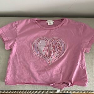 Chloe cropped t shirt logo